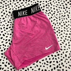 Pink nike shorts